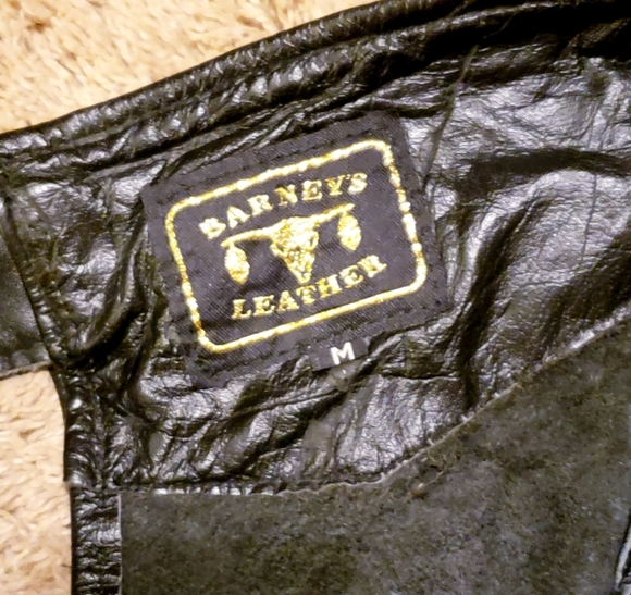 COPY - Genuine Black Leather Chaps  BARNEYS - Picture 8 of 16